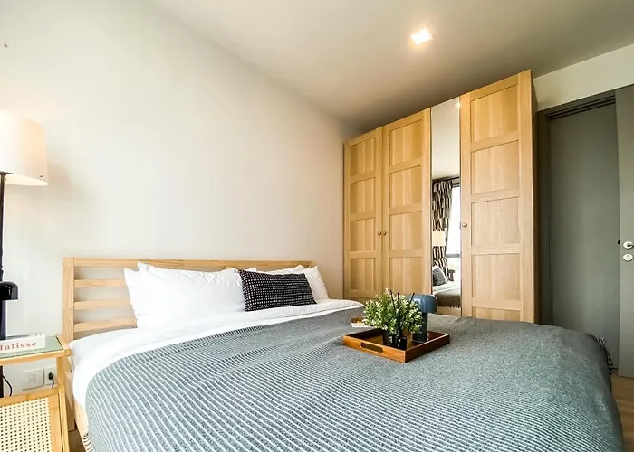 Modern-design 45 Sqm - Ultra Fast Wifi - Ekamai Apartment *
