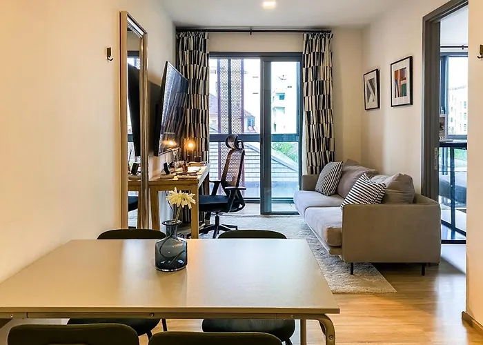 Modern-design 45 Sqm - Ultra Fast Wifi - Ekamai *