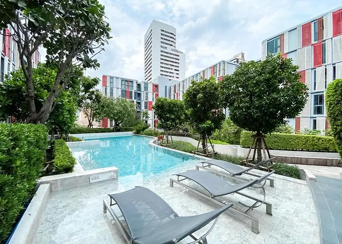 Modern-design 45 Sqm - Ultra Fast Wifi - Ekamai * Bangkok